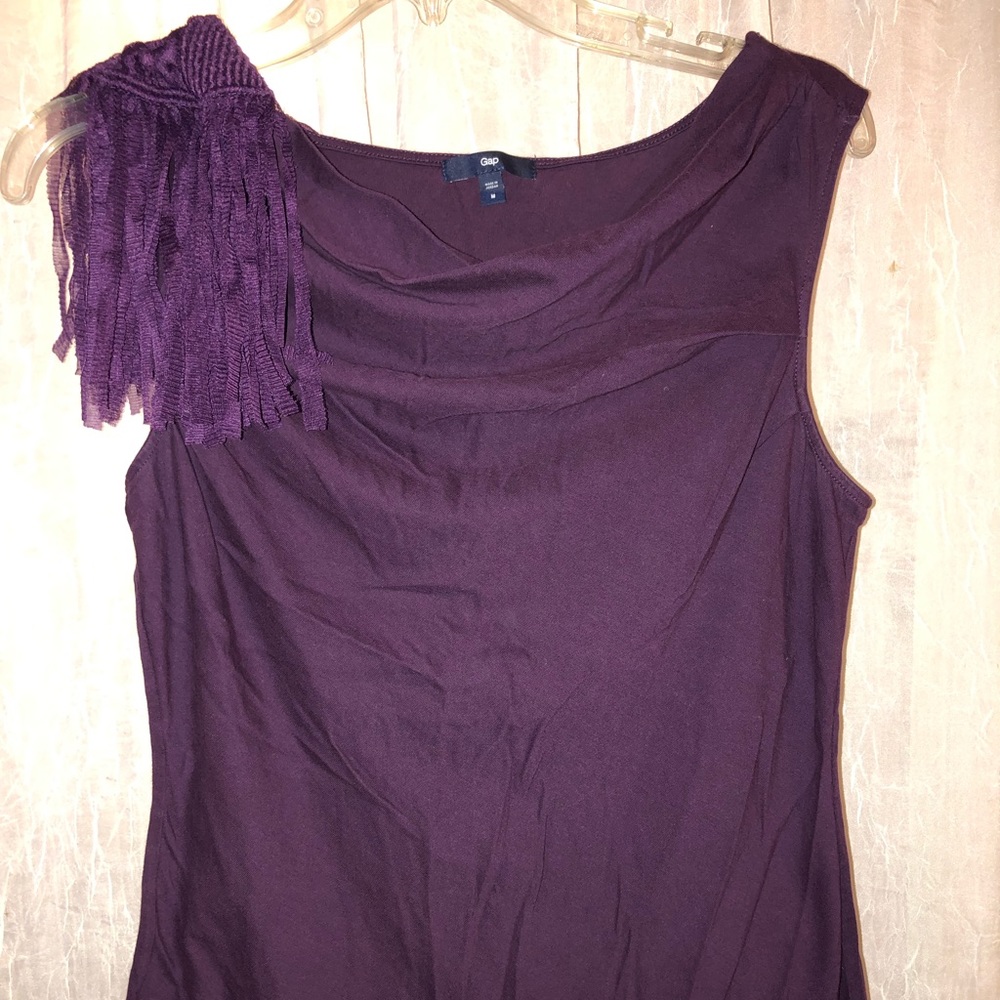 Purple Gap Dress Blouse Shirt Top